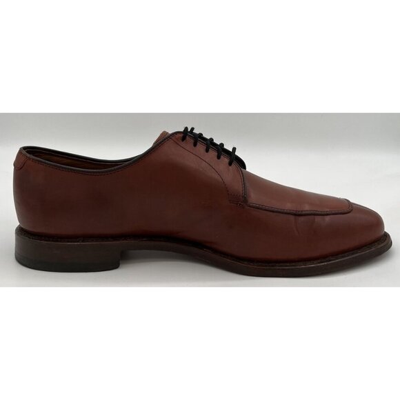 Mens Allen Edmonds Delray Split-toe Derby Brown Leather Dress Shoes Men’s 10D main image 9